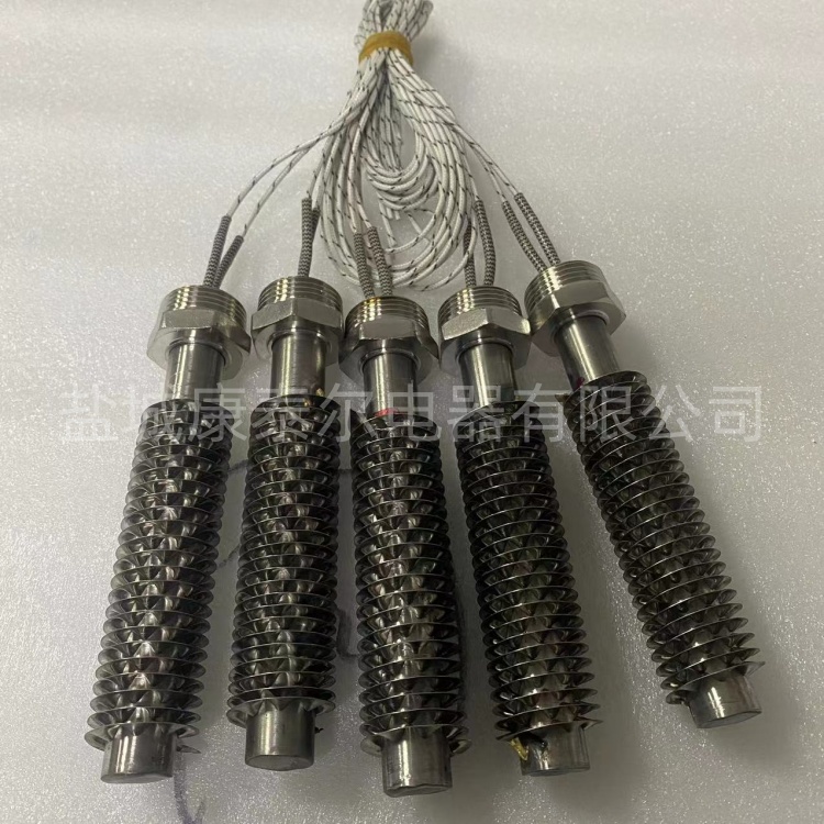 带螺纹翅片单头电热管加热棒加热管
